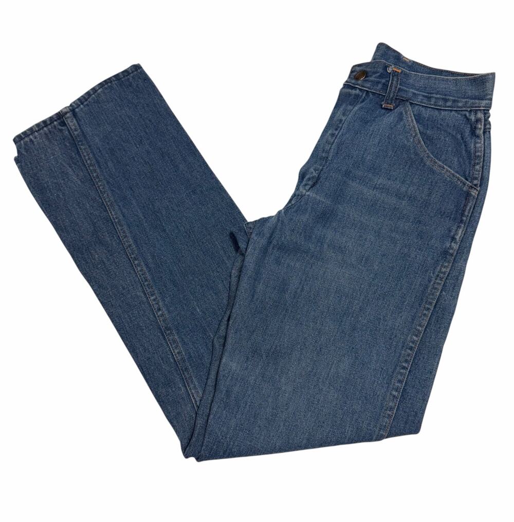 Vintage Big Yank Women’s High Rise Straight Leg Jeans Blue Denim Mom Jeans 14x31